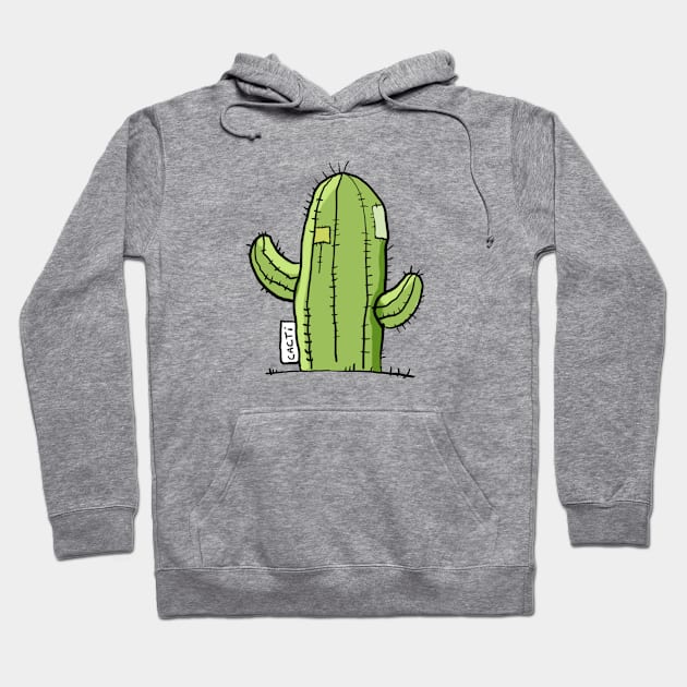 Cute Cactus art Hoodie by PeachAndPatches